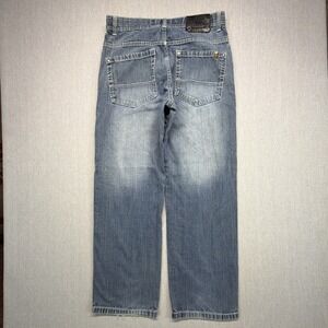 Southpole Baggy Jeans Size 36 Faded Denim Brown Tab Fits 34x30 Y2K‎